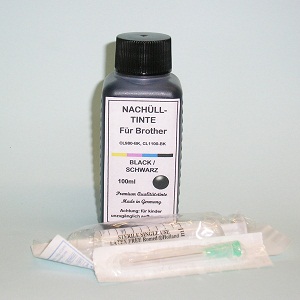 Kit Recarga Tinteiros pretos Brother CL980 - CL1100