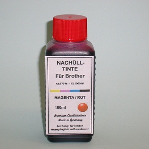 100 ml Tinta Magenta para Brother CL970-M CL1000-M