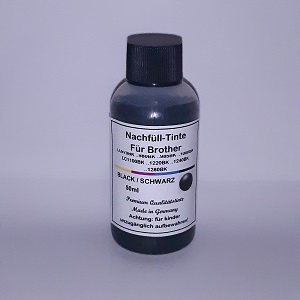 50 ml Tinta Preta para Brother CL970-BK CL1000-BK