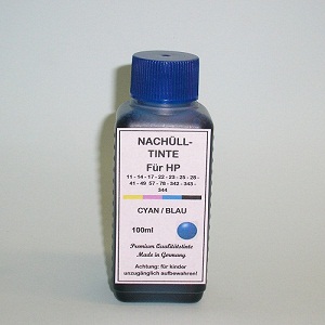100 ml Tinta Ciano para HP 22 57 78 ...