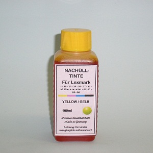 100 ml Tinta Amarela para Lexmark