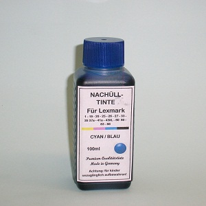 100 ml Tinta Ciano para Lexmark