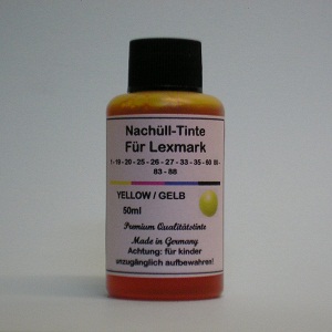 50 ml Tinta Amarela para Lexmark
